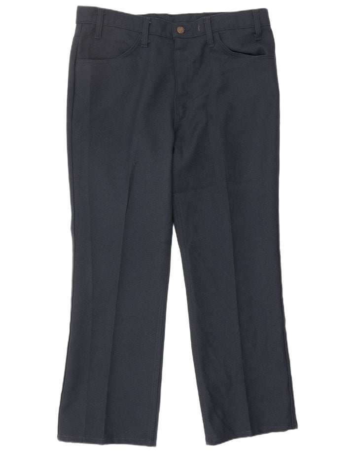 Pantaloni casual dritti da uomo LEVI'S W36 L30 poliestere blu navy
