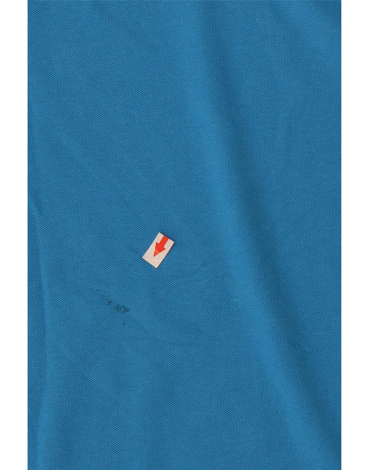Polo Kappa Uomo Large Blu In Cotone