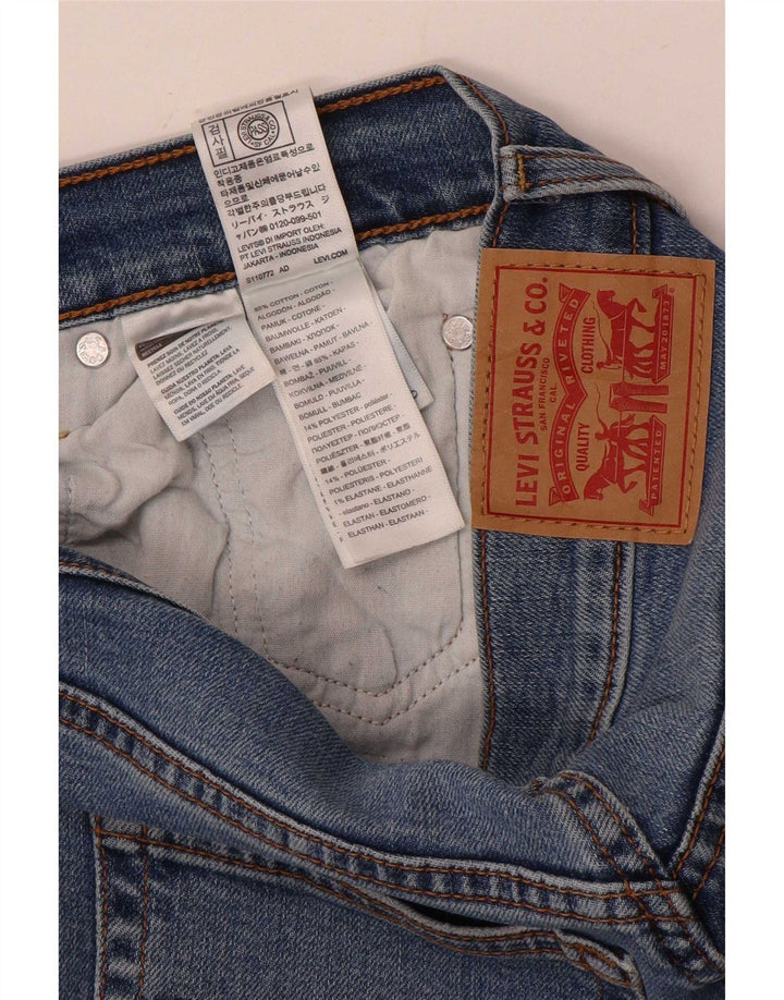 Jeans dritti da uomo Levi's W28 L29 in cotone blu