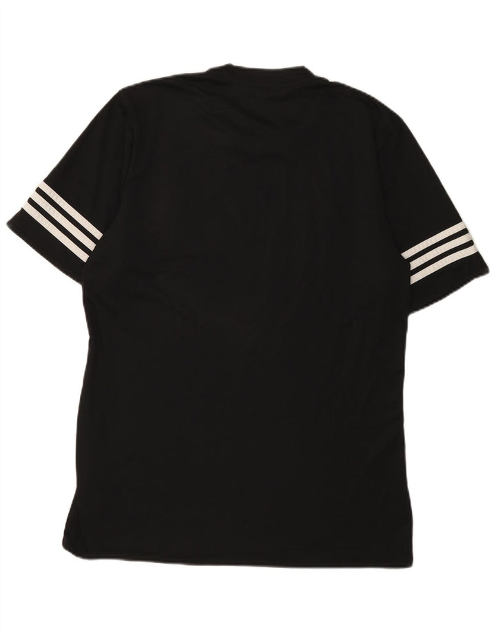 T-shirt Adidas Climalite da uomo, grande, in poliestere nero