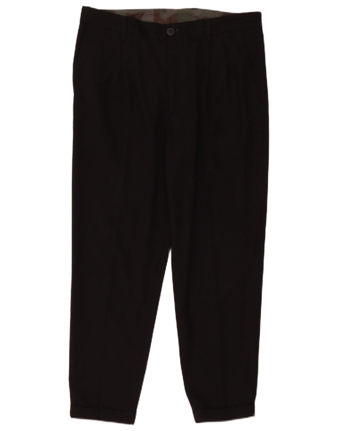 Pantaloni chino con pegging da uomo Armani Exchange W34 L28 poliestere nero