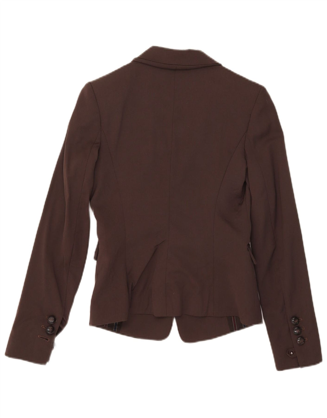 Giacca blazer da donna a 1 bottone Pinko UK 8 piccola in lana marrone