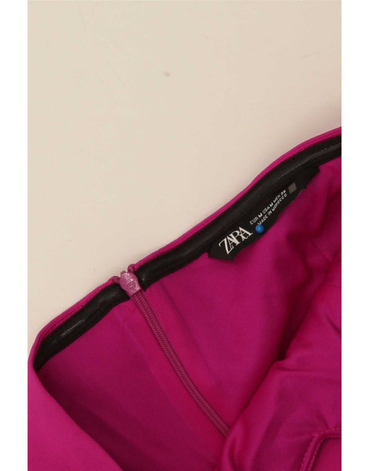 Top senza spalline da donna Zara UK 12 viola medio