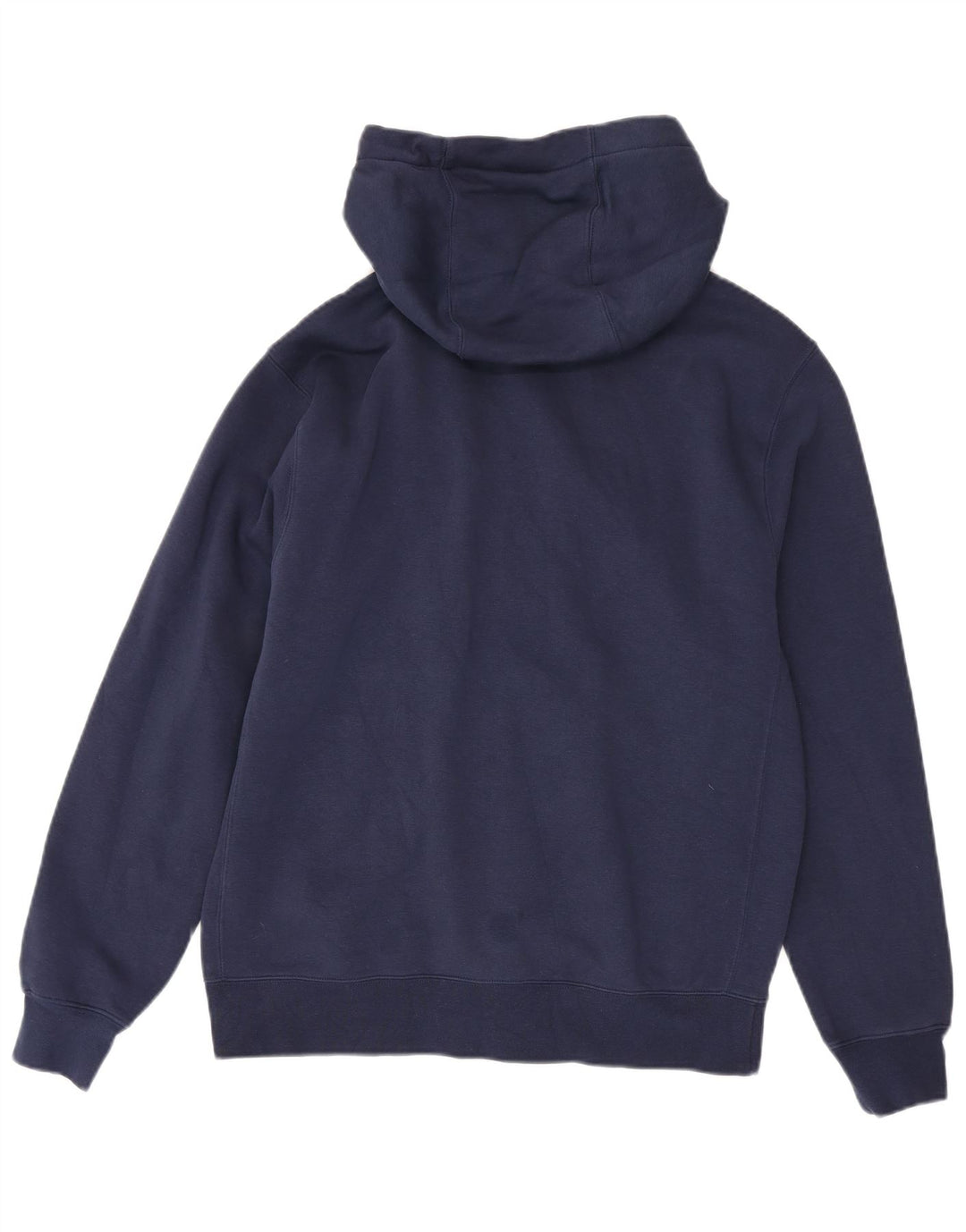 Felpa con cappuccio e zip Nike da uomo in cotone blu navy medio