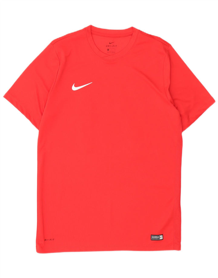 NIKE T-shirt grafica da uomo Dri Fit Top grande rosso in poliestere