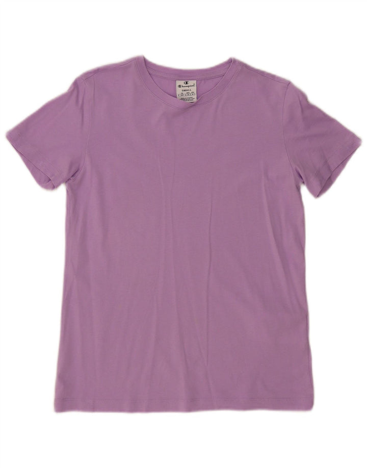 T-shirt da donna CHAMPION Top UK 10 piccola in cotone viola