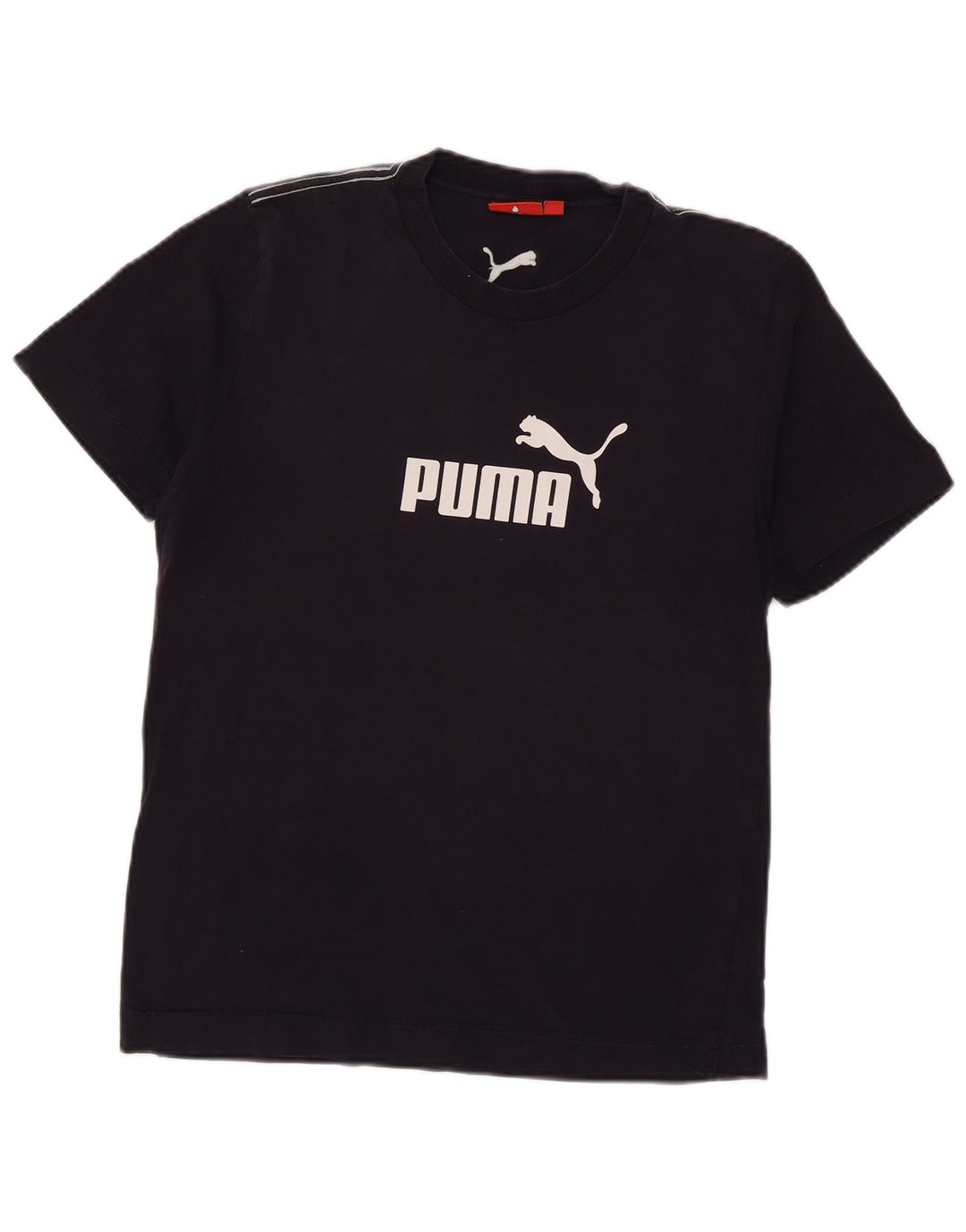 T-shirt grafica da uomo Puma Top in cotone blu navy medio