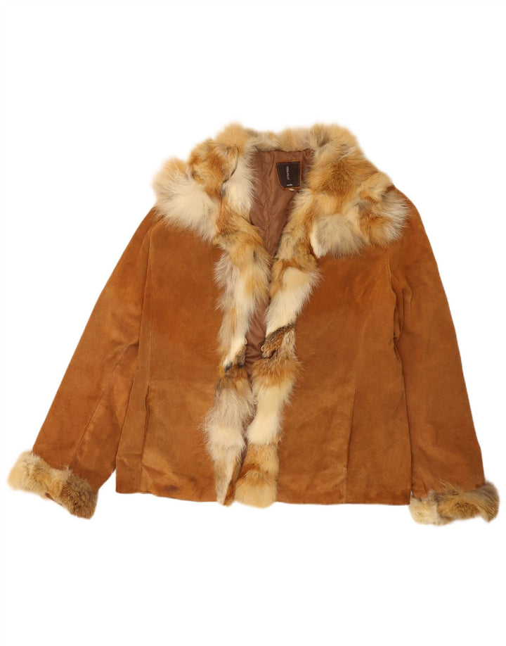 Giacca Donna Scamosciata Conbipel IT 48 XL Pelle Beige