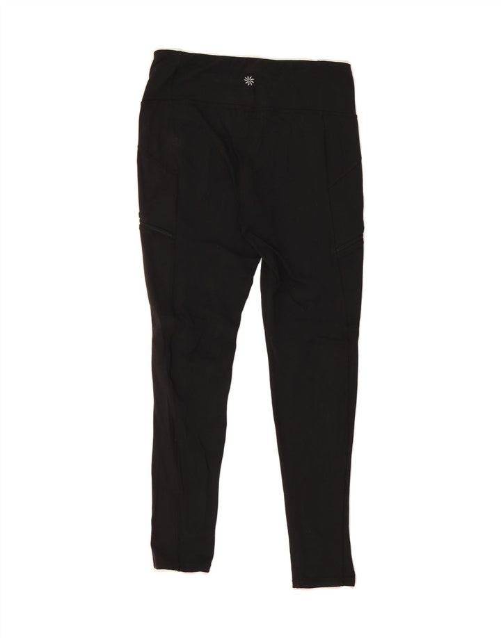 ATHLETA Womens Leggings UK 12 Medium  Black Polyester Vintage Athleta and Second-Hand Athleta from Messina Hembry 