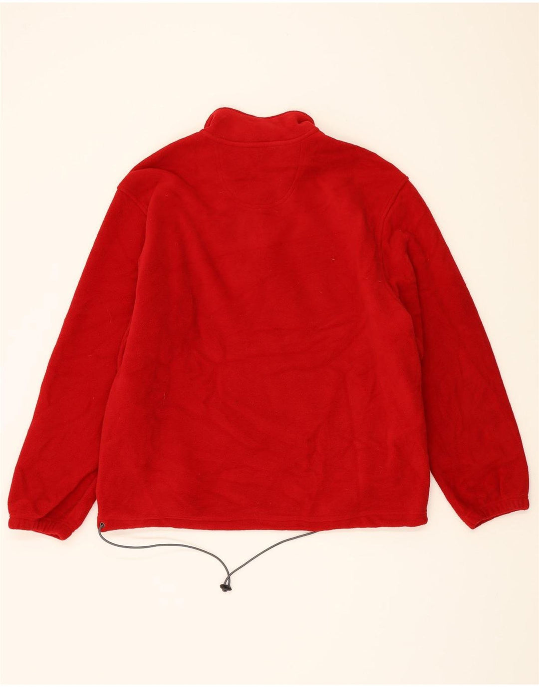 IZOD Mens Zip Neck Fleece Jumper XL Red Polyester Vintage Izod and Second-Hand Izod from Messina Hembry 
