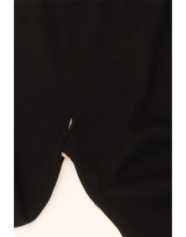 Maglione da donna con scollo a V Lacoste taglia 40 medio nero a rombi/diamante