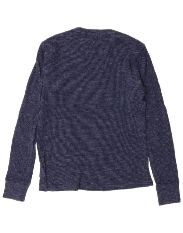 Polo Ralph Lauren Top da uomo a manica lunga piccolo in cotone blu navy