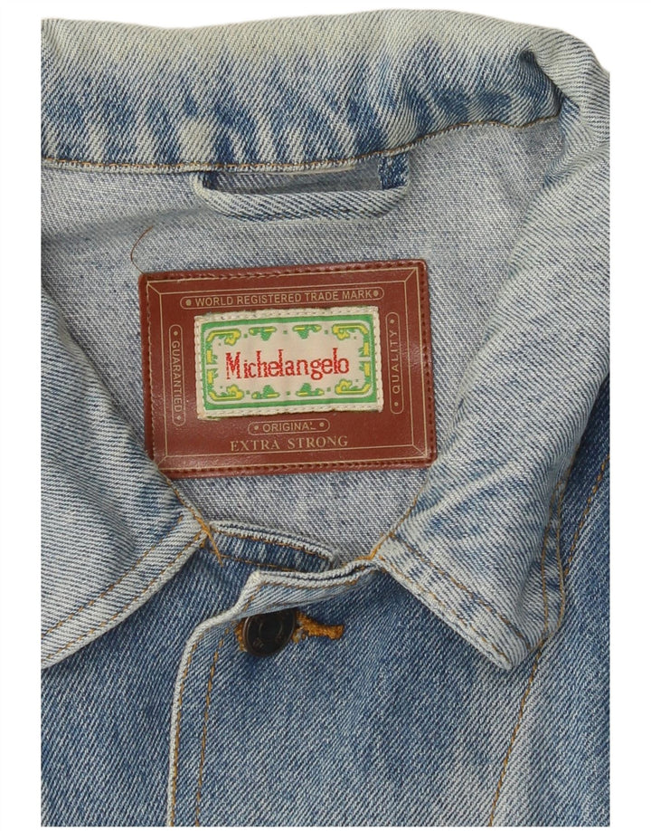 Giacca di jeans da uomo MICHELANGELO UK 40 grande blu