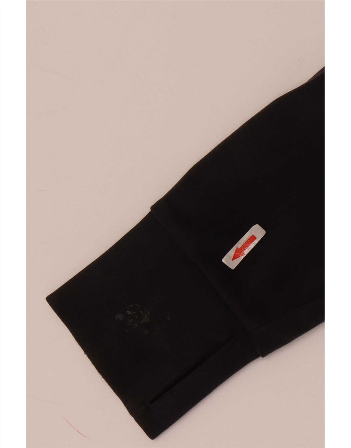 Maglione con cappuccio e zip Adidas da uomo in cotone nero medio
