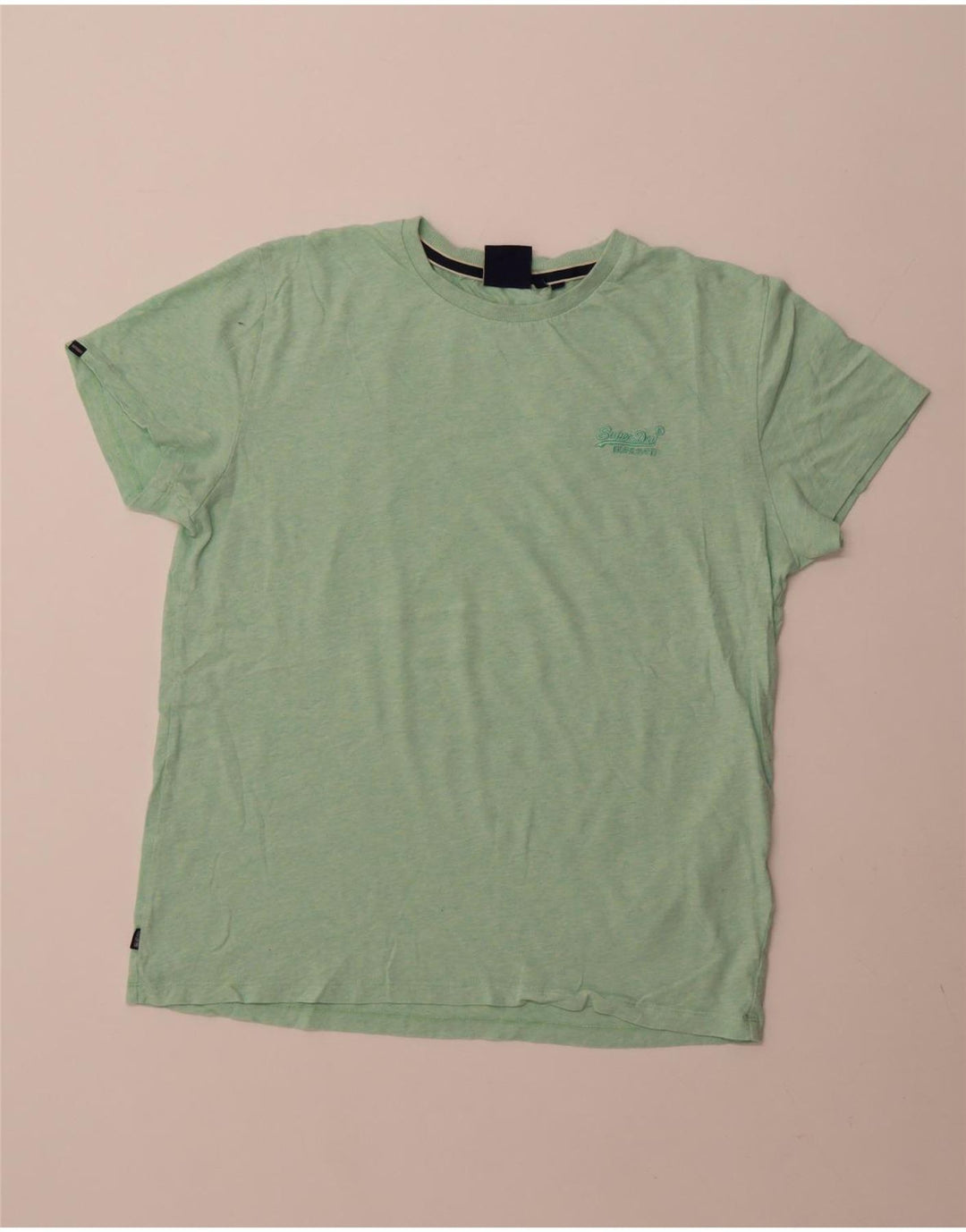 T-shirt da uomo Superdry Top grande in cotone verde