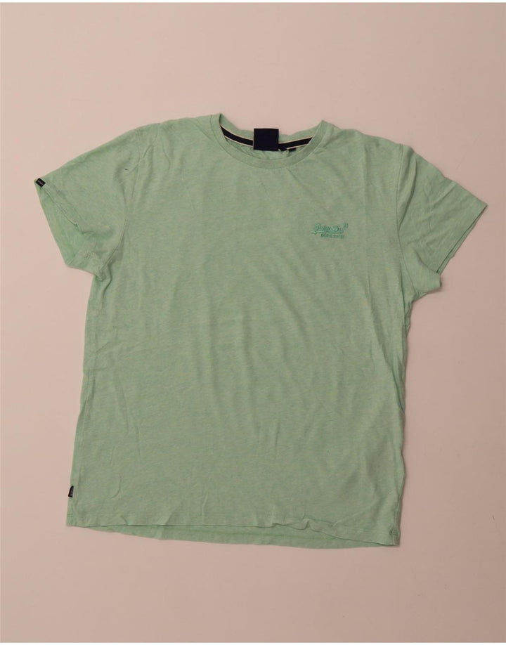 T-shirt da uomo Superdry Top grande in cotone verde