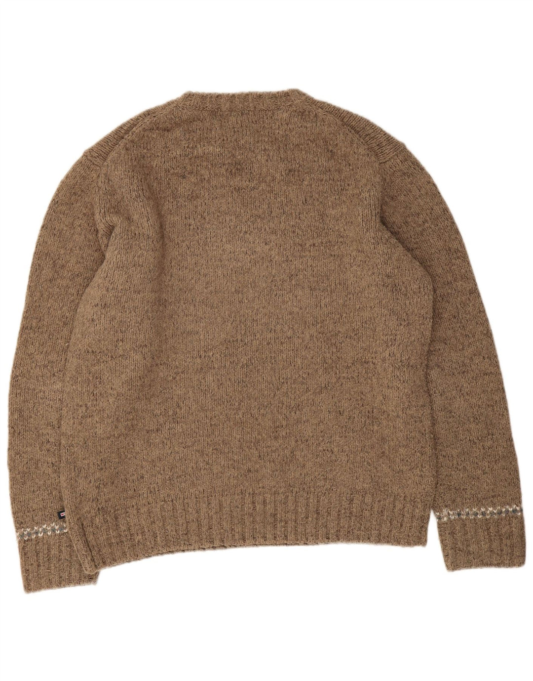 Maglione maglione girocollo da uomo Marks & Spencer blu Harbour grande marrone