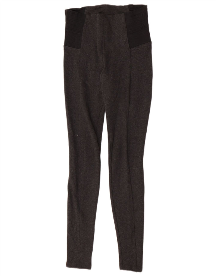 Leggings Zara da donna UK 6 XS viscosa color block grigio