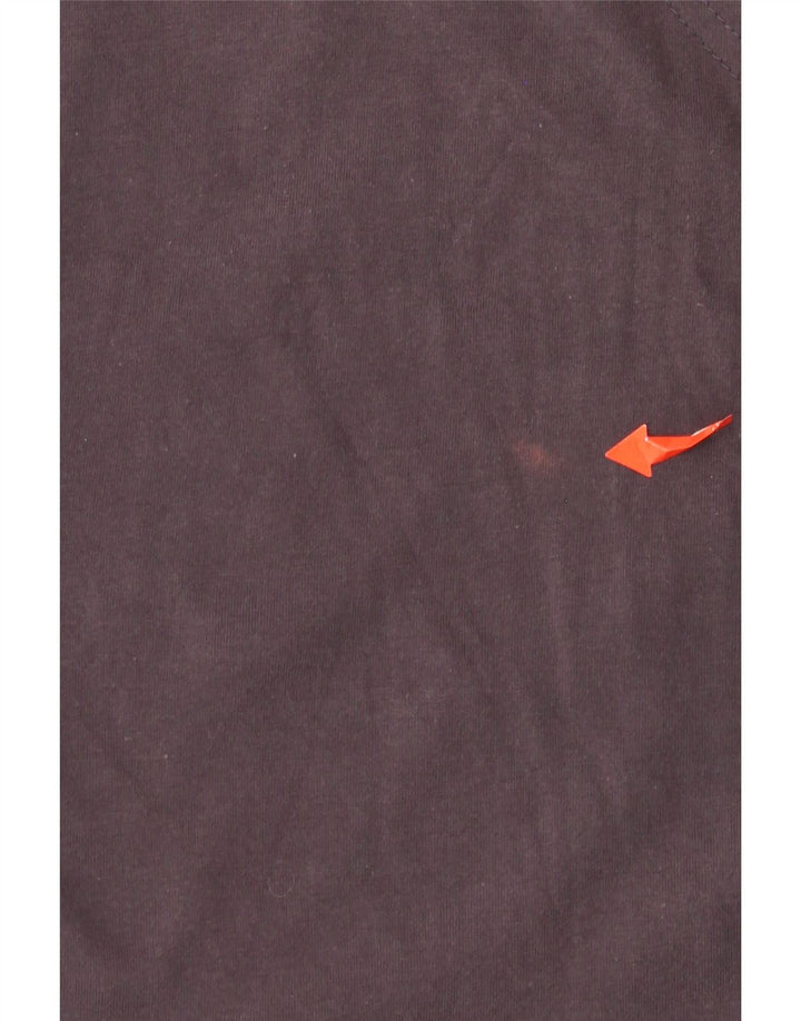 ELLESSE T-shirt grafica da donna Top UK 14 Large Blu Navy in cotone