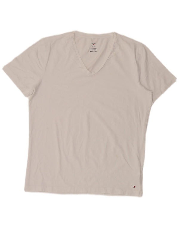 T-shirt da donna Tommy Hilfiger Top UK 18 XL cotone bianco