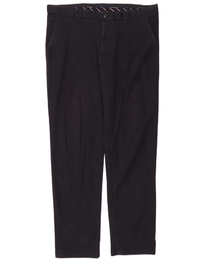 Pantaloni chino slim Marks & Spencer da uomo blu Harbour W38 L33 blu navy