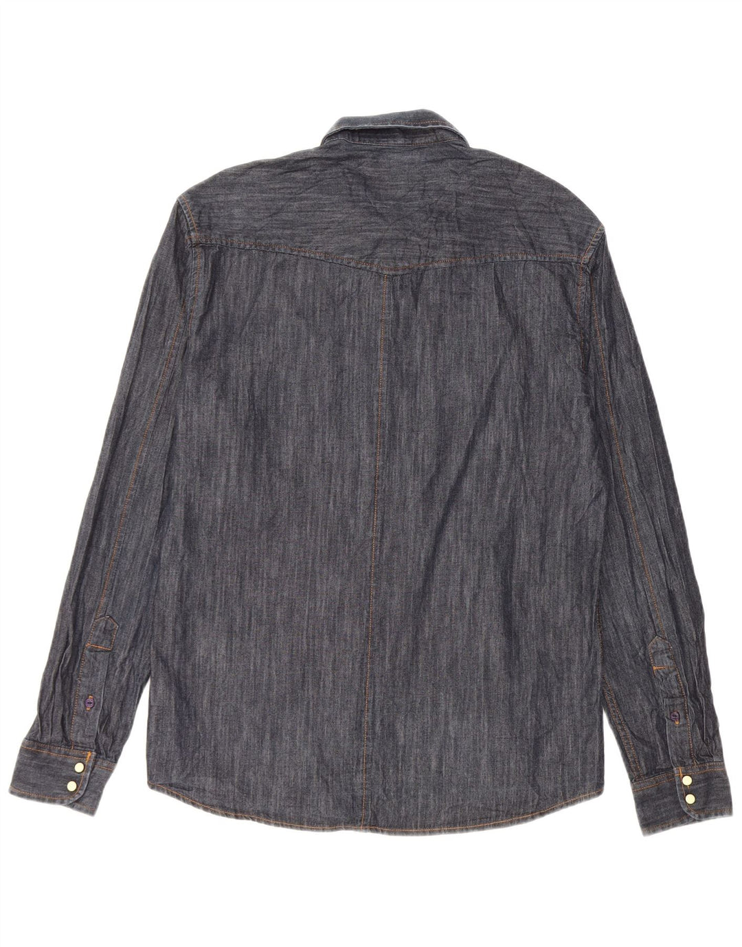Camicia in denim da uomo Jack & Jones XL blu navy in cotone classico