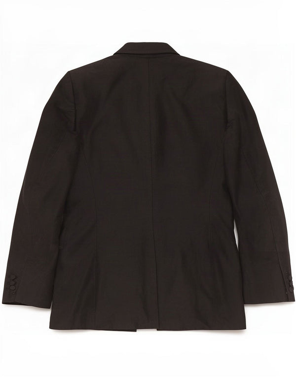 Aspesi Womens Double Breasted Blazer Jacket IT 42 Medium Black Wool