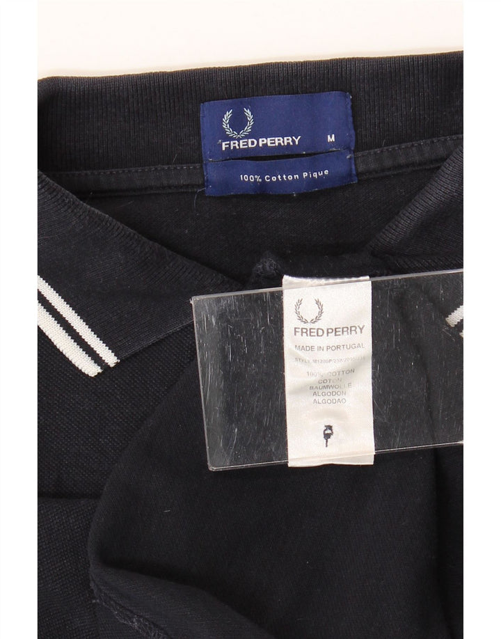 Polo da uomo Fred Perry in cotone blu navy medio