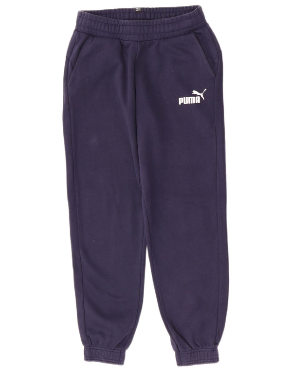 Pantaloni della tuta da ragazzo Puma Joggers 13-14 anni in cotone blu navy