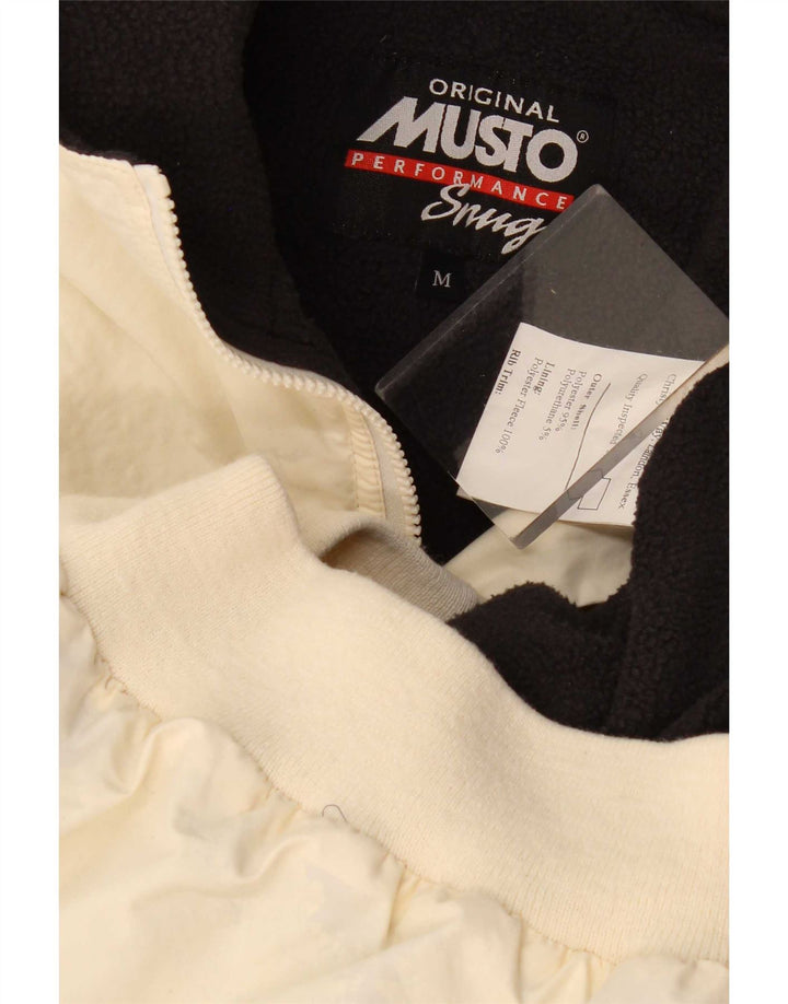 Giubbotto bomber da uomo Musto UK 38 poliestere bianco sporco medio