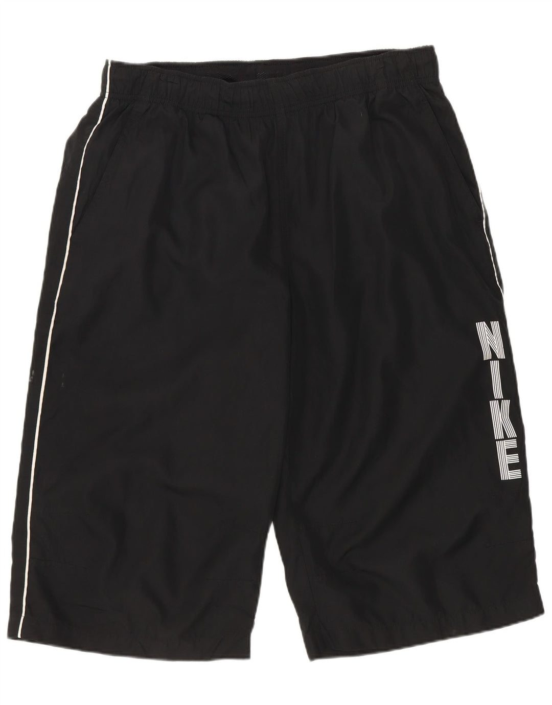 Pantaloncini sportivi Nike da uomo con grafica, grandi, in poliestere nero