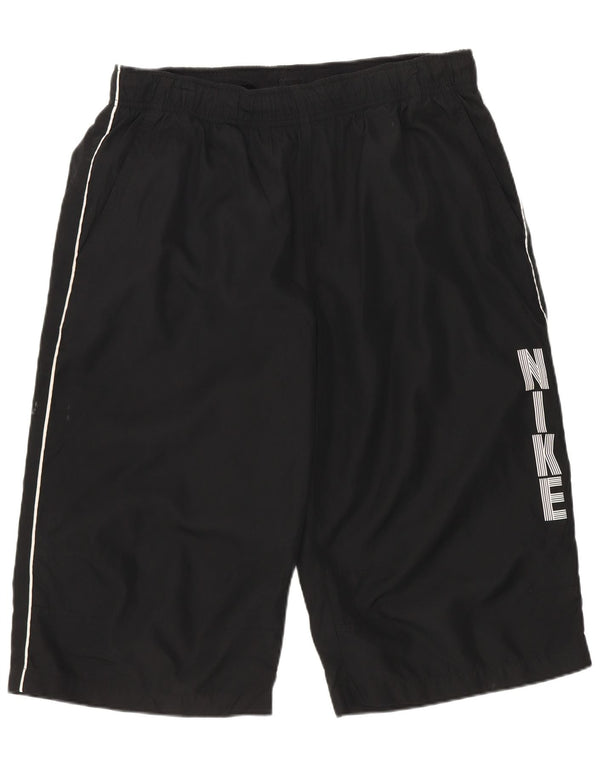 Pantaloncini sportivi Nike da uomo con grafica, grandi, in poliestere nero