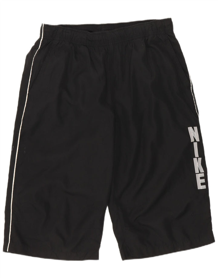 Pantaloncini sportivi Nike da uomo con grafica, grandi, in poliestere nero