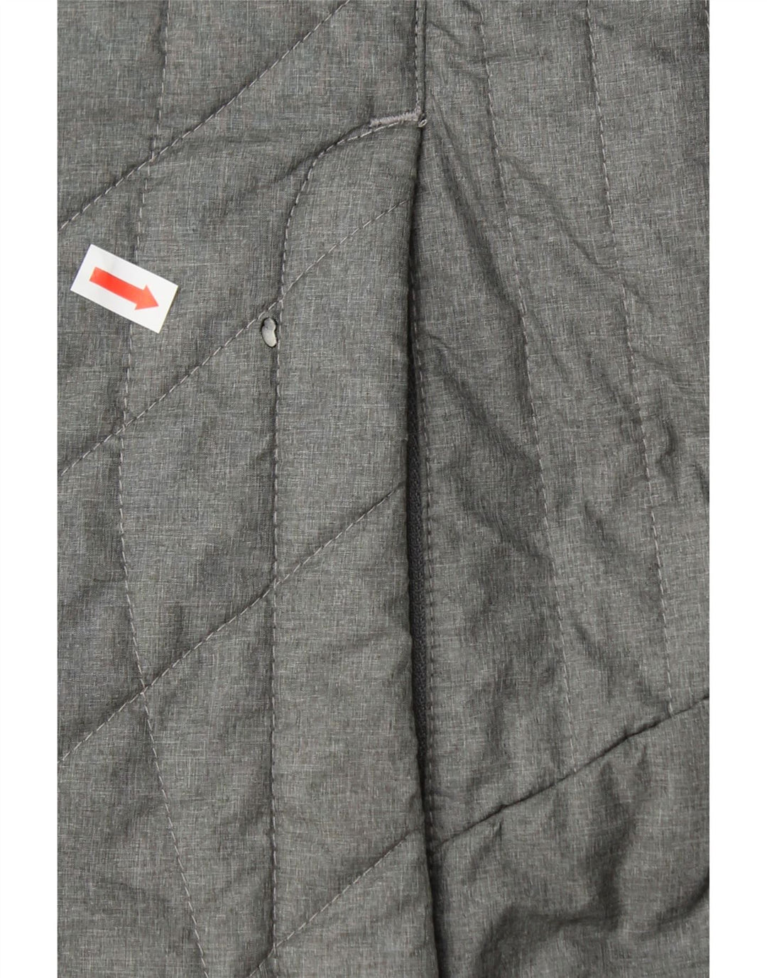 JACK WOLFSKIN Womens Hooded Padded Coat UK 10 Small Grey Polyester Vintage Jack Wolfskin and Second-Hand Jack Wolfskin from Messina Hembry 