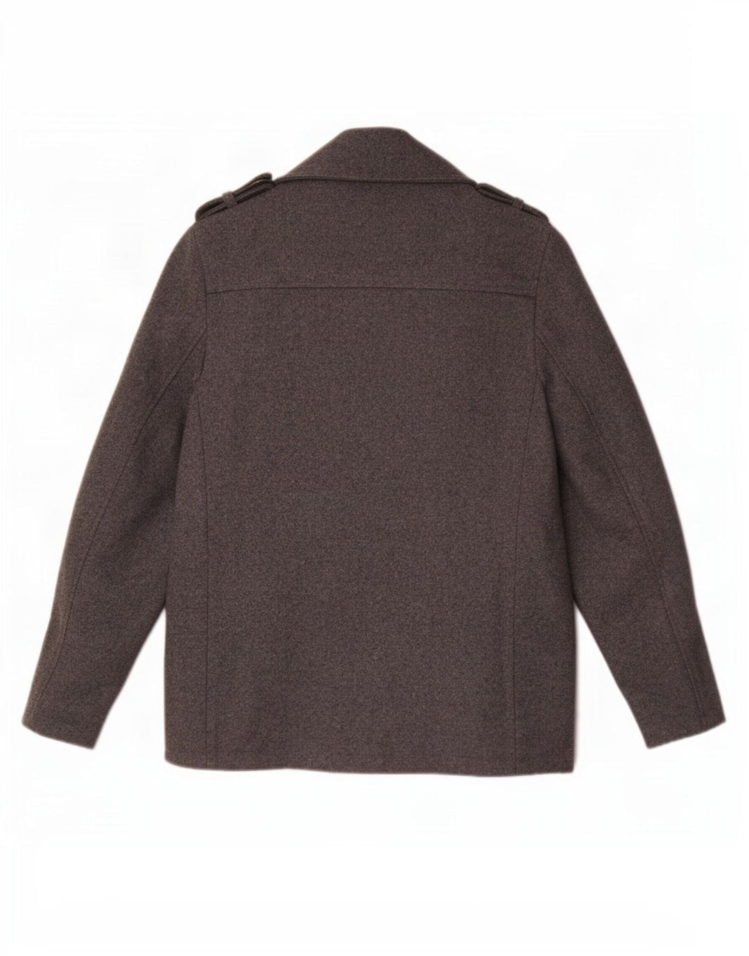 Cappotto da marinaio da uomo John Rocha UK 38 Lana grigio medio