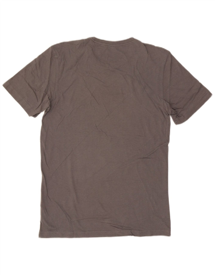 T-shirt grafica da uomo Adidas Top piccola in cotone grigio