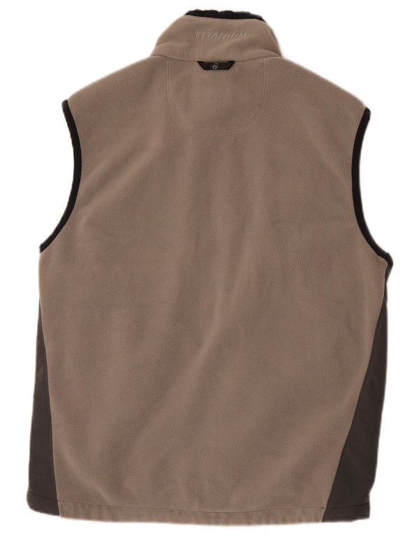 Gilet in pile da uomo Columbia UK 38 Poliestere color block beige medio