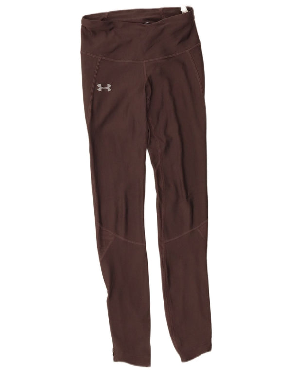 Leggings Under Armour da donna Heat Gear UK 4 XS poliestere marrone