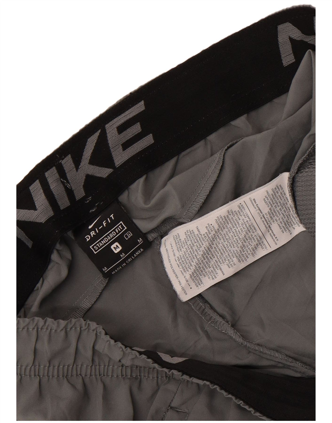 Pantaloncini sportivi Nike Dri Fit Standard Fit da uomo in poliestere grigio medio