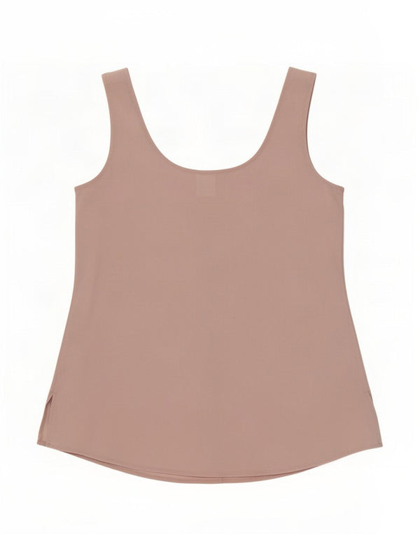 Camicetta senza maniche da donna Calvin Klein Top US 6 Seta rosa medio