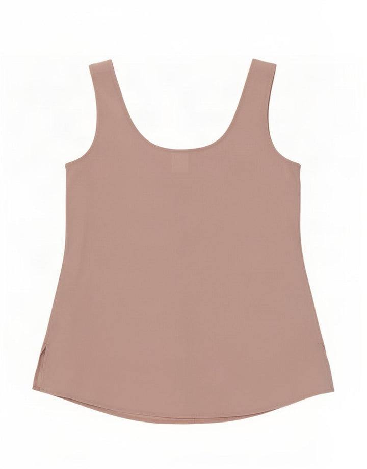 Camicetta senza maniche da donna Calvin Klein Top US 6 Seta rosa medio