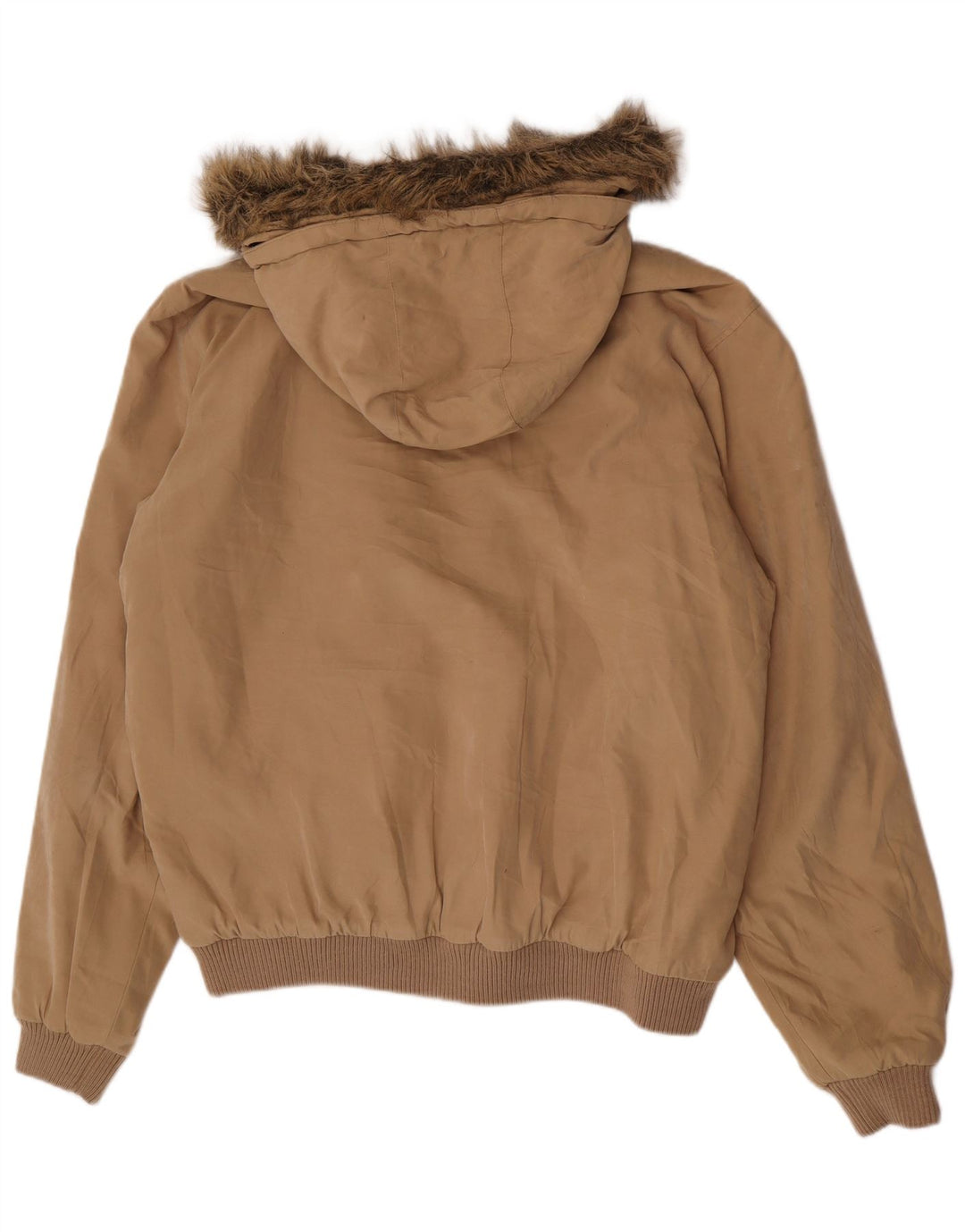 Giacca a vento bomber con cappuccio da uomo Slam UK 42 XL Poliestere beige