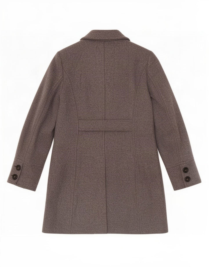 Cappotto doppiopetto da weekend da donna Max Mara UK 12 Lana grigio medio