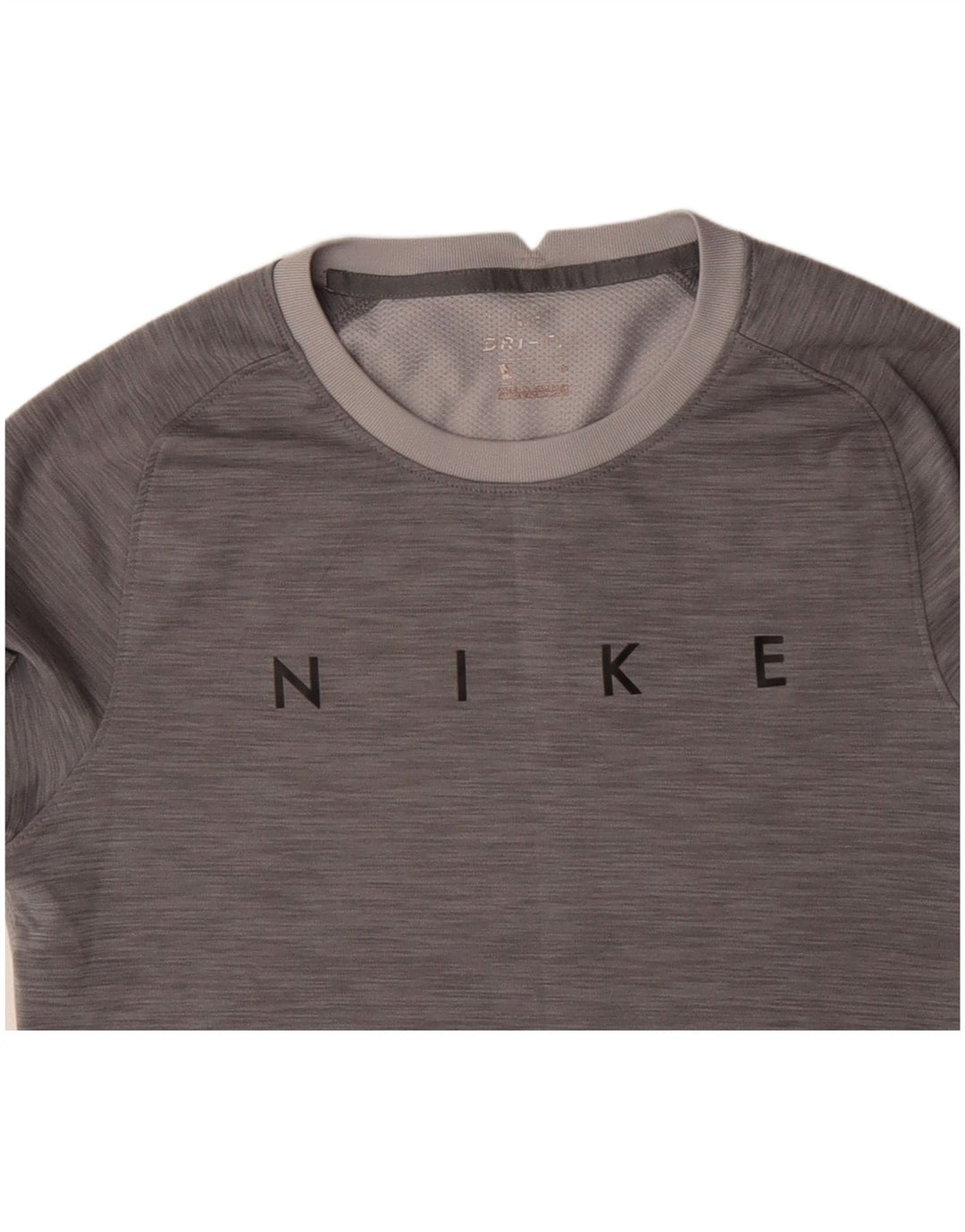 NIKE T-shirt grafica da uomo Dri Fit Top Small in poliestere color block grigio