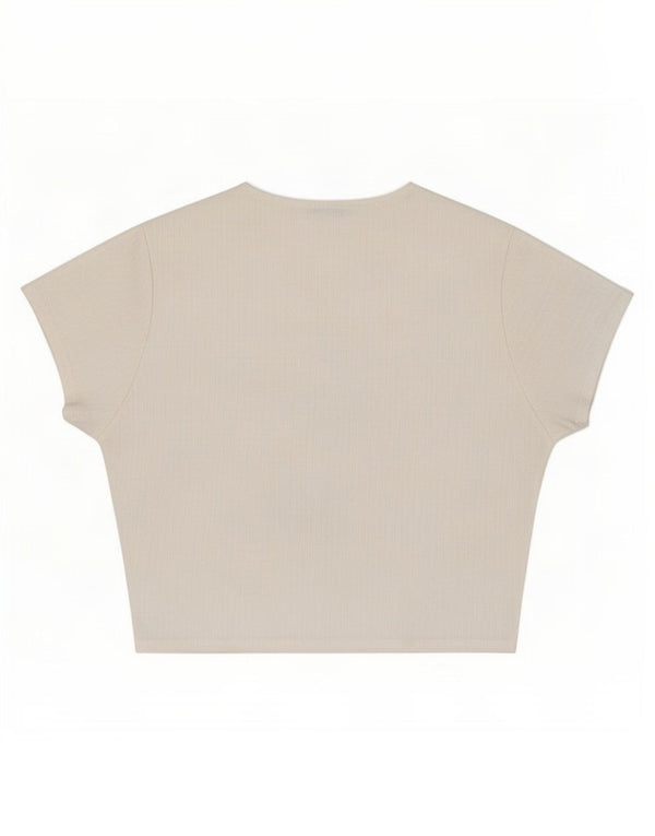 Top in camicetta da donna Zara UK 14 poliestere bianco medio