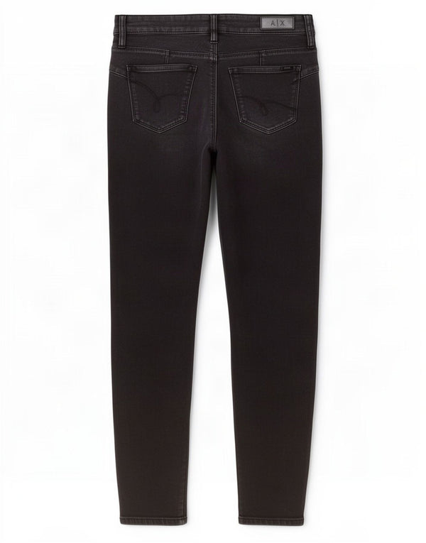 Jeans super skinny da donna Armani Exchange W27 L28 cotone nero