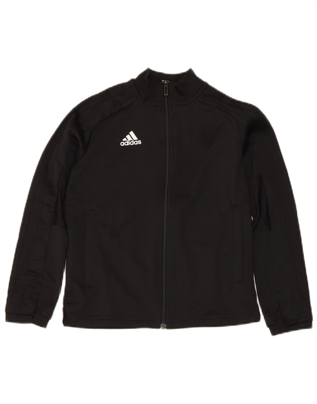 Giacca Top della tuta da ragazzo Adidas 7-8 anni in poliestere nero