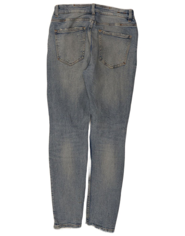 Jeans skinny effetto invecchiato da uomo Zara EU 38 piccolo W30 L28 cotone blu