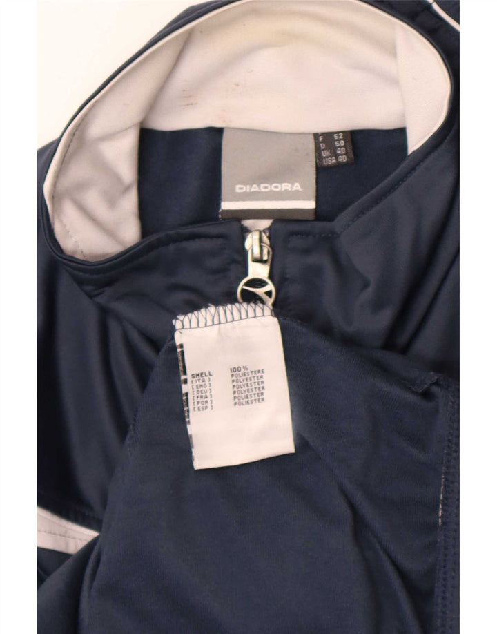 Giacca da tuta da uomo Diadora UK 40 Medium Navy Blue Colourblock