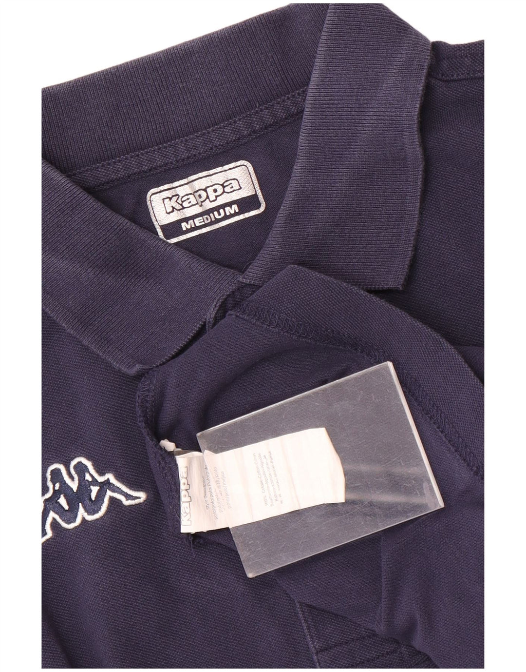 Polo Kappa Uomo Media Cotone Blu Navy